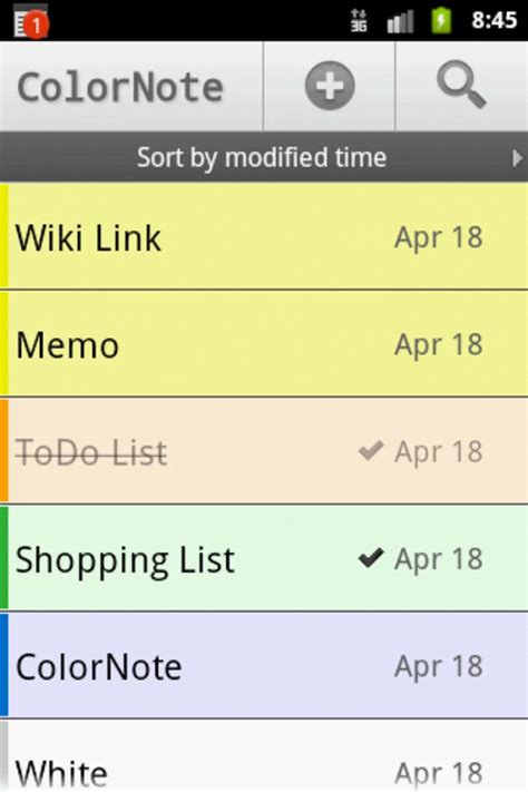 Color Note (Android)