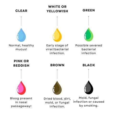 Color Of Mucus Chart