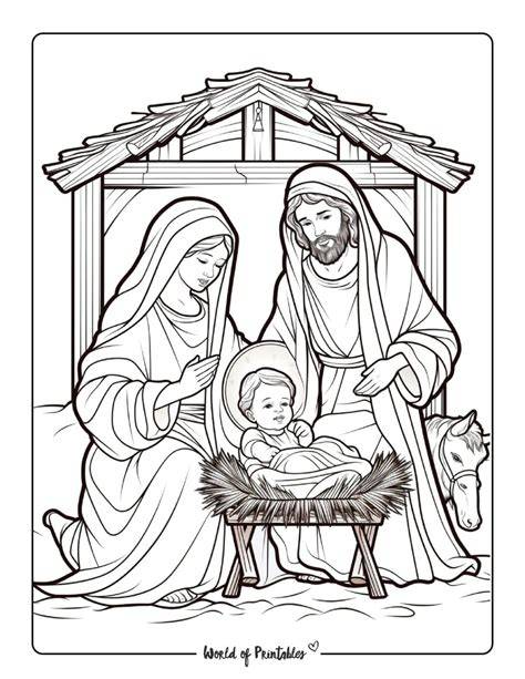 Color Page Nativity