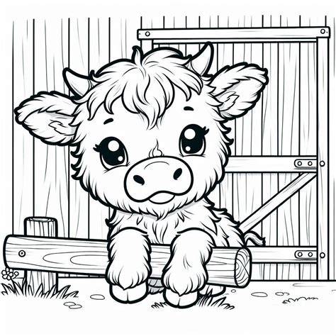 Color Pages Cow