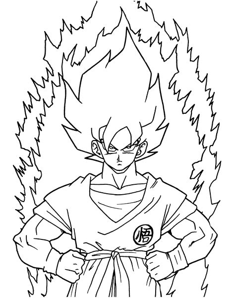 Color Pages Dragon Ball Z
