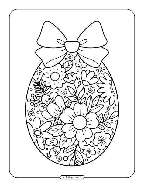 Color Pages Easter Eggs