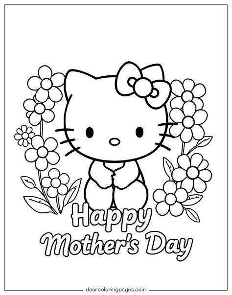 Color Pages For Mothers Day