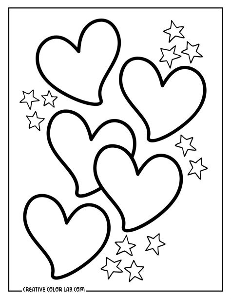 Color Pages Hearts
