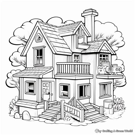 Color Pages Of Houses