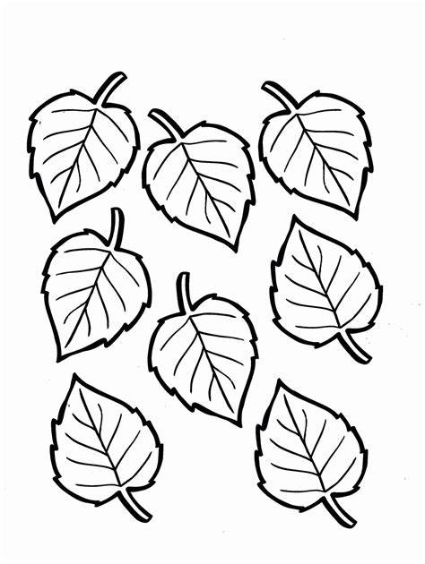 Color Pages Of Leaves