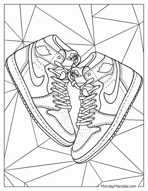 Color Pages Of Shoes