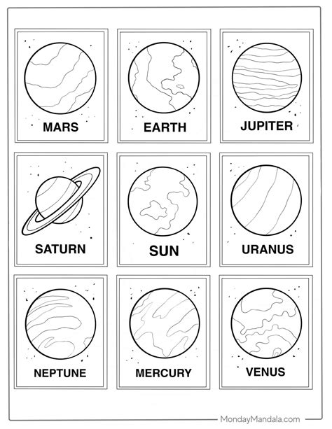 Color Pages Planets