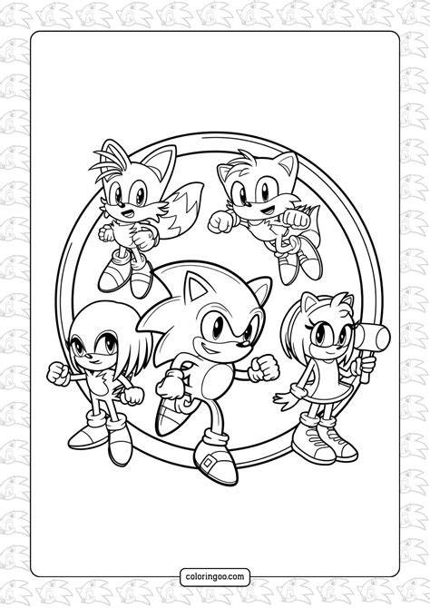 Color Pages Sonic