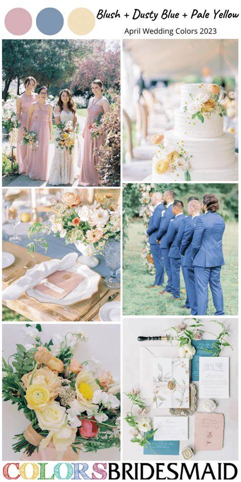 Color Palette for April Weddings