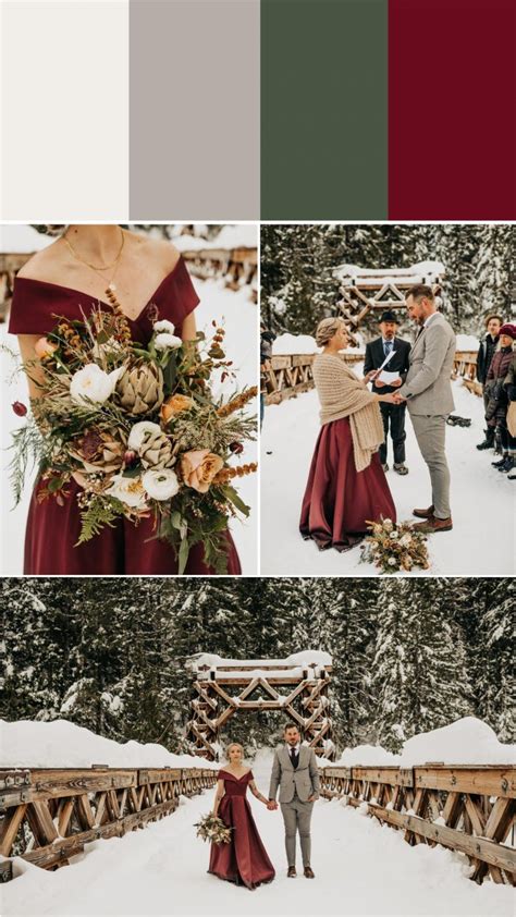 Color Palette for December Weddings