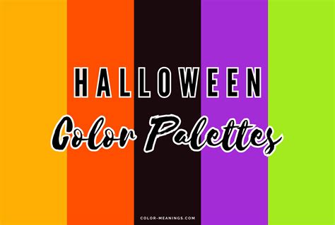 Color Palettes That Scream Halloween