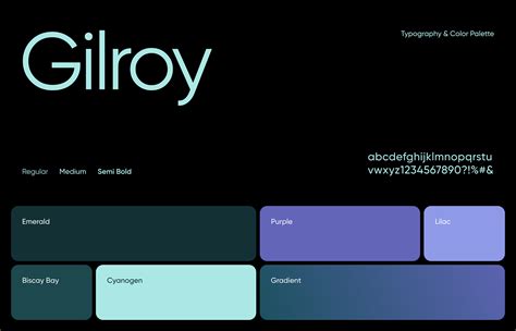 Color Palettes & Typography