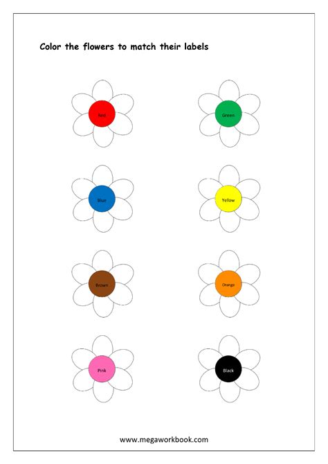 Color Recognition Colors Worksheet For Nursery