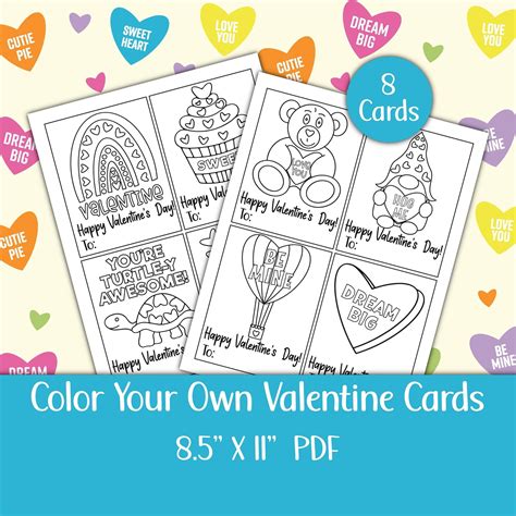 Spread The Love: Get Creative With Our Free Color Your Own Valentine SVGs!