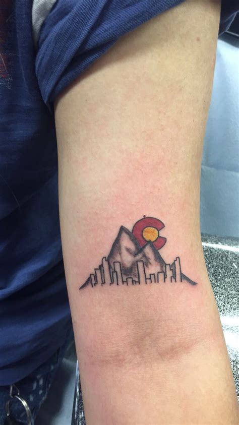 Rocky Mountains of Colorado tattoo. Colorado tattoo