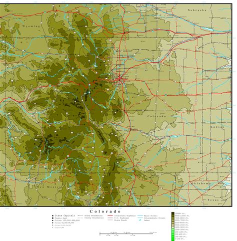Colorado Elevation Map