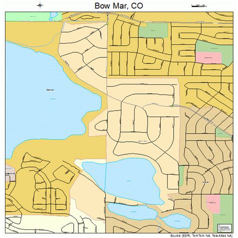 Bow Mar Colorado Street Map 0808070