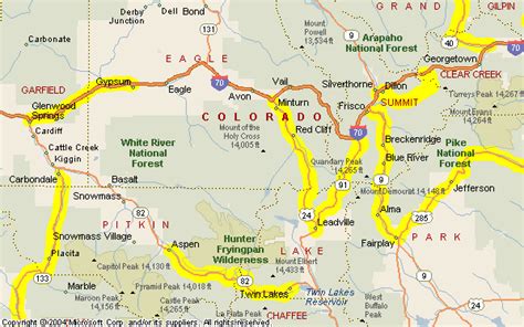 Aspen Colorado Town Map Aspen Snowmass Real Estate