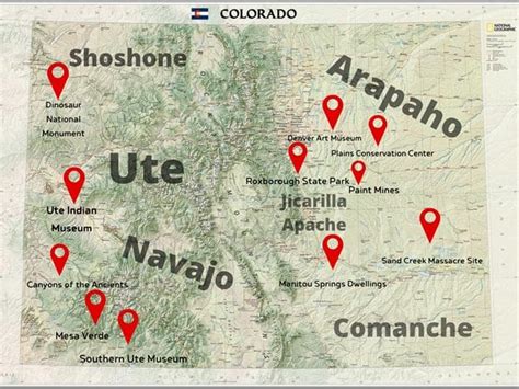 Colorado Native American Tribes Map secretmuseum