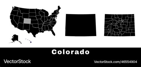 Colorado State Map. Vector Illustration Decorative Design Stock Image