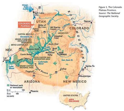 Map of the Colorado Plateau region (northern Arizona, southern Utah