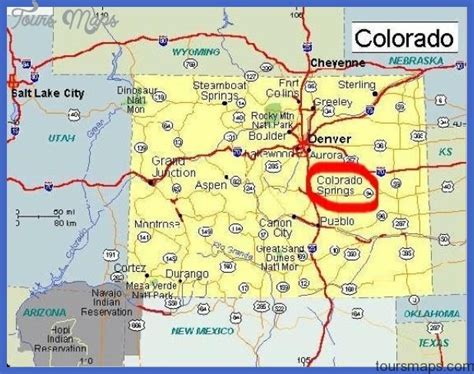 Colorado Springs Map Tourist Attractions