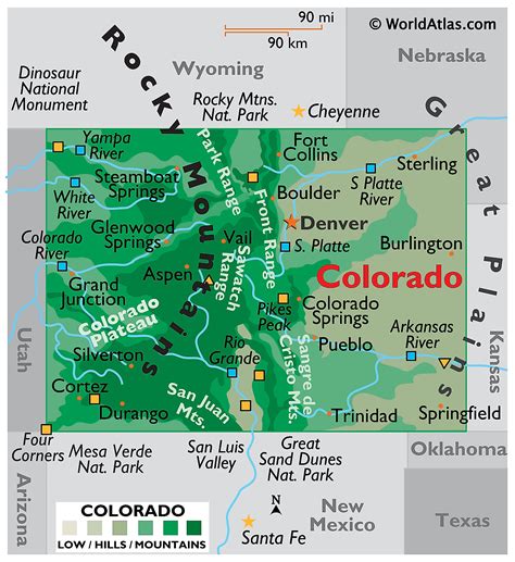 Colorado State Driving Map Printable Map