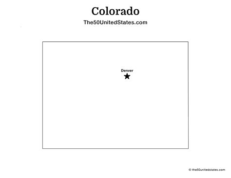 Labeled Map of Colorado Printable World Map Blank and Printable