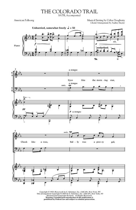 Colorado Trail Sheet Music