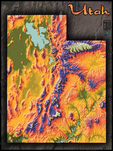 Utah Elevation Map