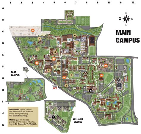 Campus Map University Catalog 20162017 University of Colorado Boulder