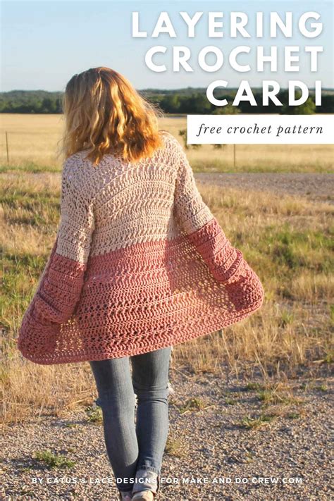 Colorblock Cardigan Crochet Pattern
