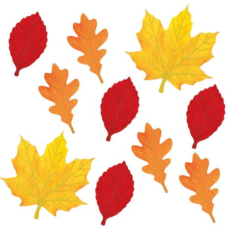 Colored Fall Leaves Printables