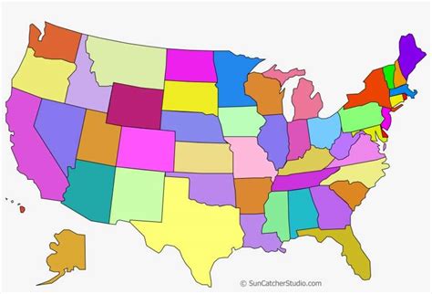 Usa Map Png Colored Blank Us Map Clipart Full Size Clipart