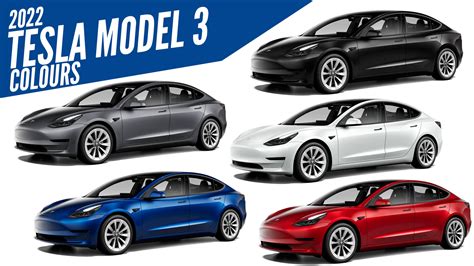 Colores Tesla Model 3