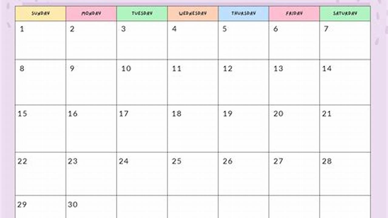 Colorful June 2025 Calendar Google Search