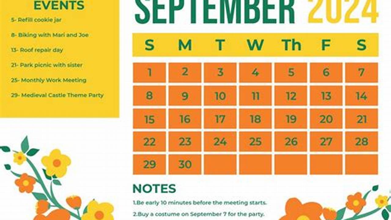 Colorful September 2025 Calendar Google Scholar