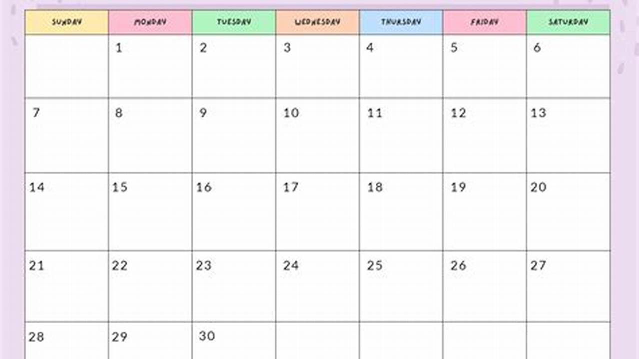 Colorful September 2025 Calendar Google