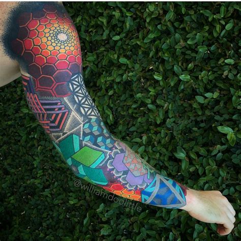 Colored Body Tattoos Creative lunatics Full sleeve