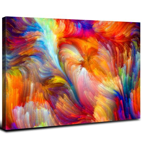 Colorful Abstract Painted Canvas