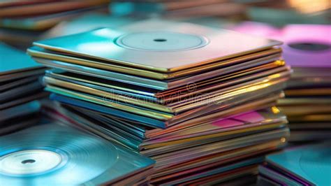 Stack of Colorful CD Covers