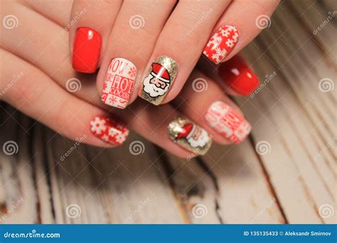 Colorful Christmas Nails Winter Nail