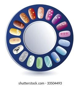 Colorful Decorated Nails Variety Colors