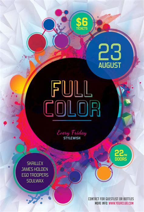 Colorful Flyers Bundle Vol. 1 Flyer, Flyer design, Flyer design templates