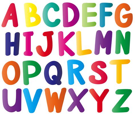 Colorful Letters Printable