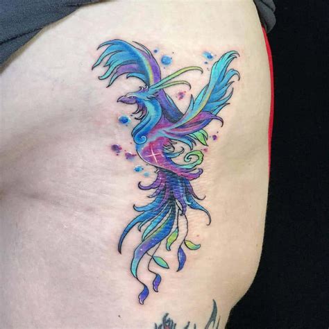 Colorful Phoenix Tattoo