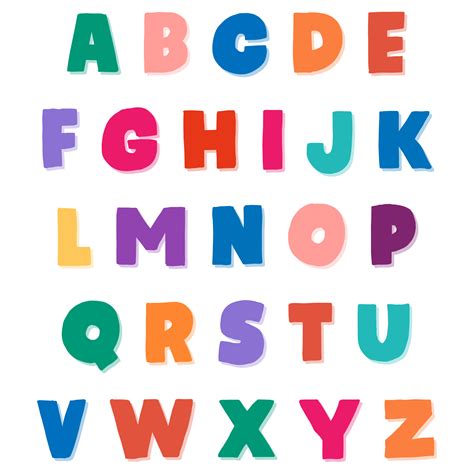 Colorful Printable Alphabet Letters