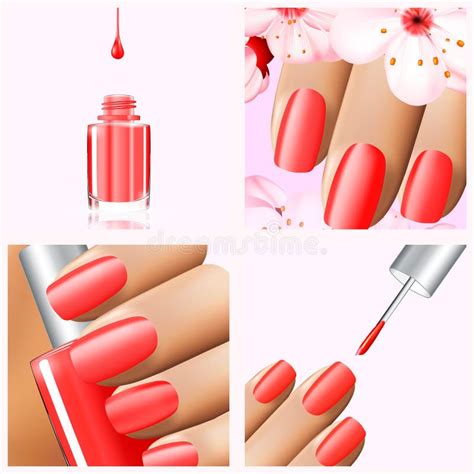 Colorful Red Collection Nail Designs