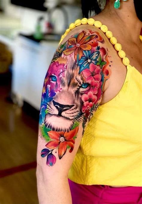 Colorful Tattoos For Women